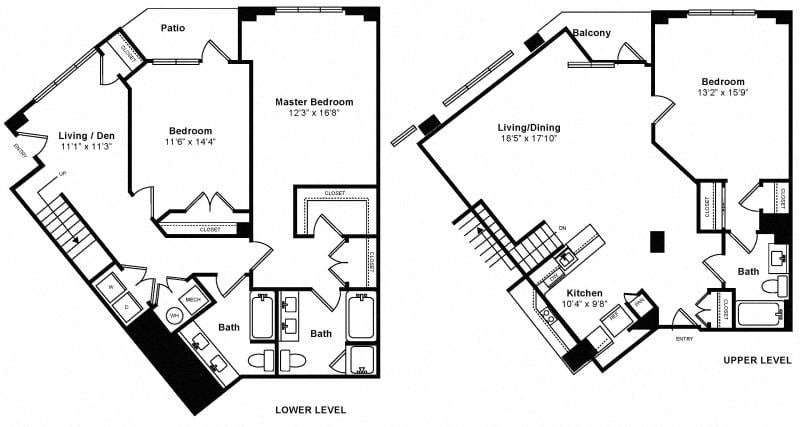 3B Townhome Floorplan Image